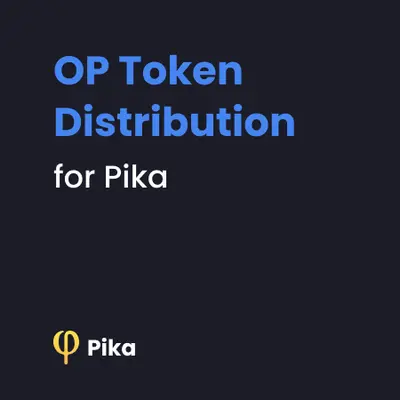 Pika Protocol announces airdrop for Optimism users with a total reward of 900,000 OP